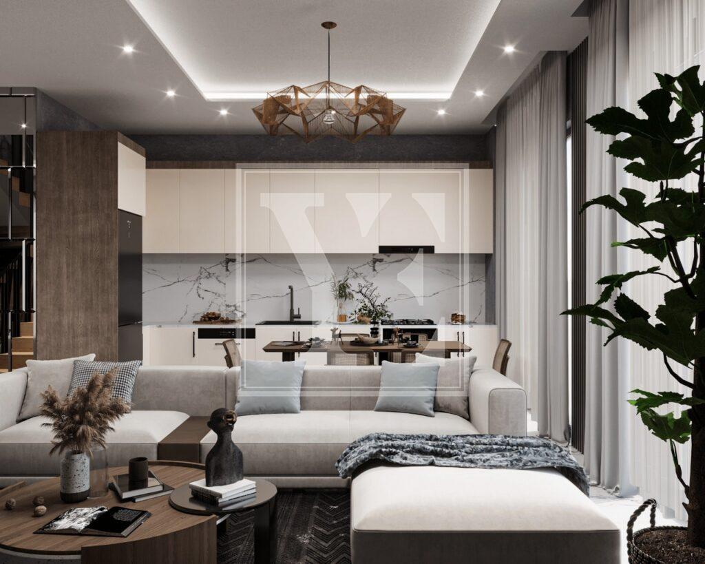 سقف دوبلکس فوق العاده 2+1 در منطقه زیبا در آوسالار