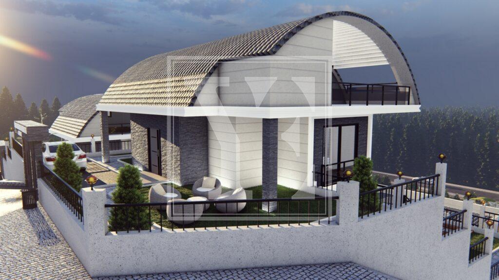 Дворівнева вілла в красивому районі Бекташ