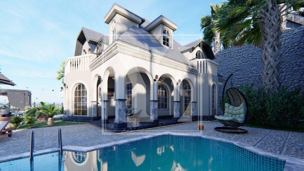 خانه مجردی در تپه، آلانیا برای فروش