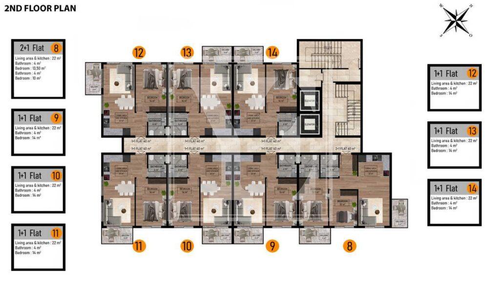 Cozy one-bedroom apartment in Kestel