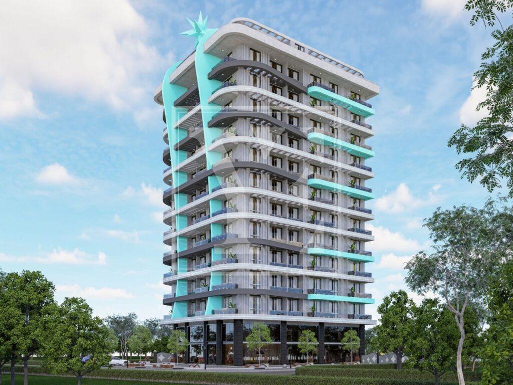 سقف دوبلکس شگفت انگیز 4+1 برای زندگی در مجتمع زیبا در منطقه محمودلار