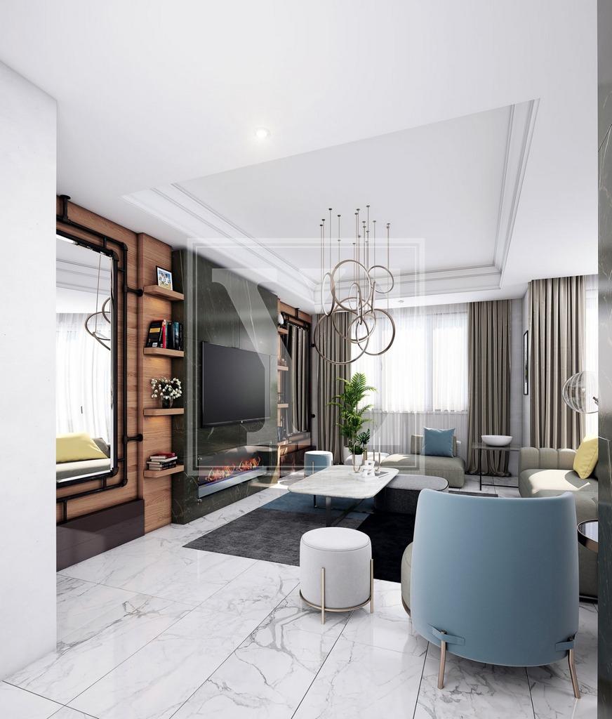 Luxuriöse Dach-Maisonette 3+1 zum Wohnen in der schönen Gegend von Kestel