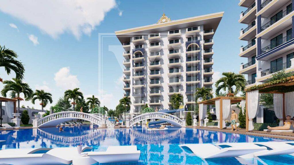 Schöne und gemütliche Wohnung 1+1 zum Wohnen in der schönen Gegend in Avsallar