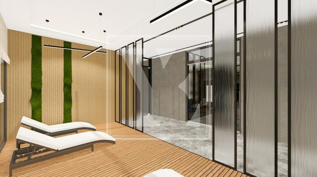 سقف دوبلکس زیبا 5+1 در منطقه Okurcalar، آلانیا