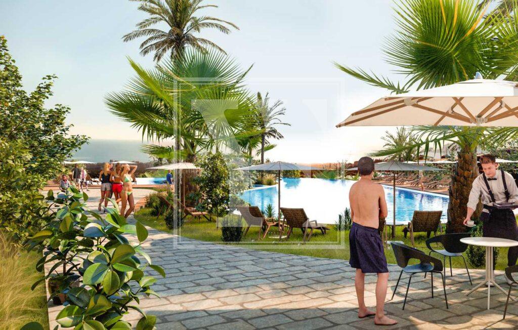 باغ دوبلکس شیک 2+1 در مجتمع مدرن در منطقه محمودلار