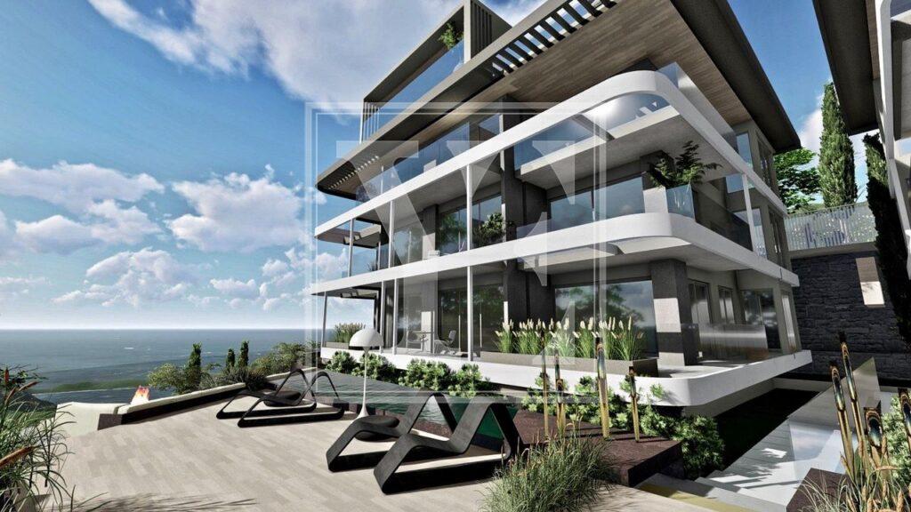 Элегантный дуплекс на крыше 2+1 с прекрасным видом на Средиземное море