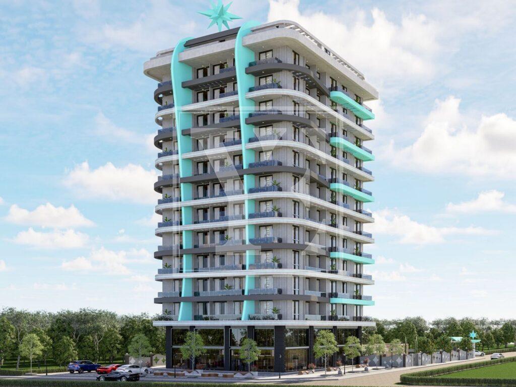 سقف دوبلکس شگفت انگیز 4+1 برای زندگی در مجتمع زیبا در منطقه محمودلار