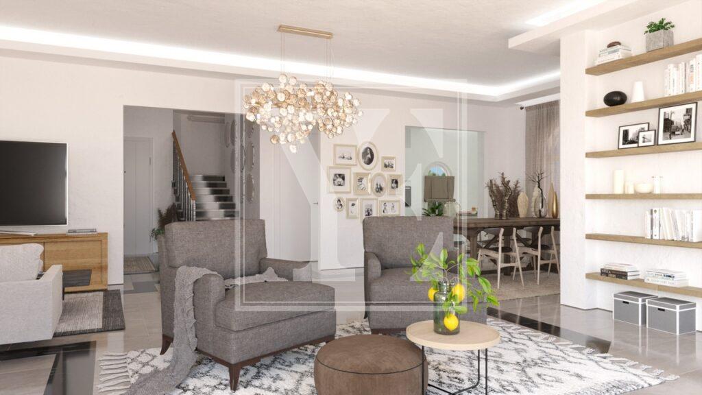 خانه مجردی در تپه، آلانیا برای فروش