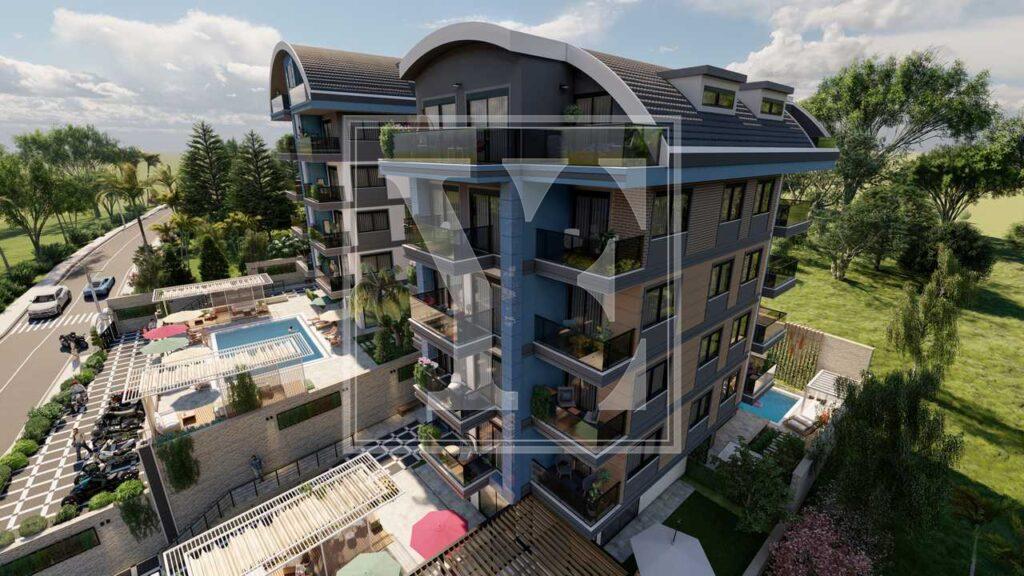 1+1 modern apartment in Oba for Sale