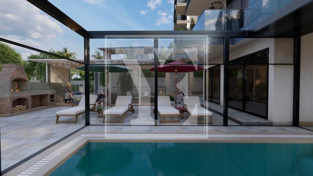 1+1 modern apartment in Oba for Sale