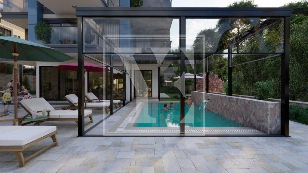 1+1 modern apartment in Oba for Sale