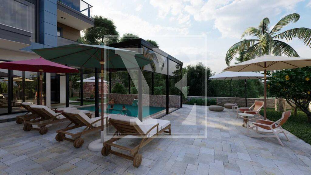 1+1 modern apartment in Oba for Sale