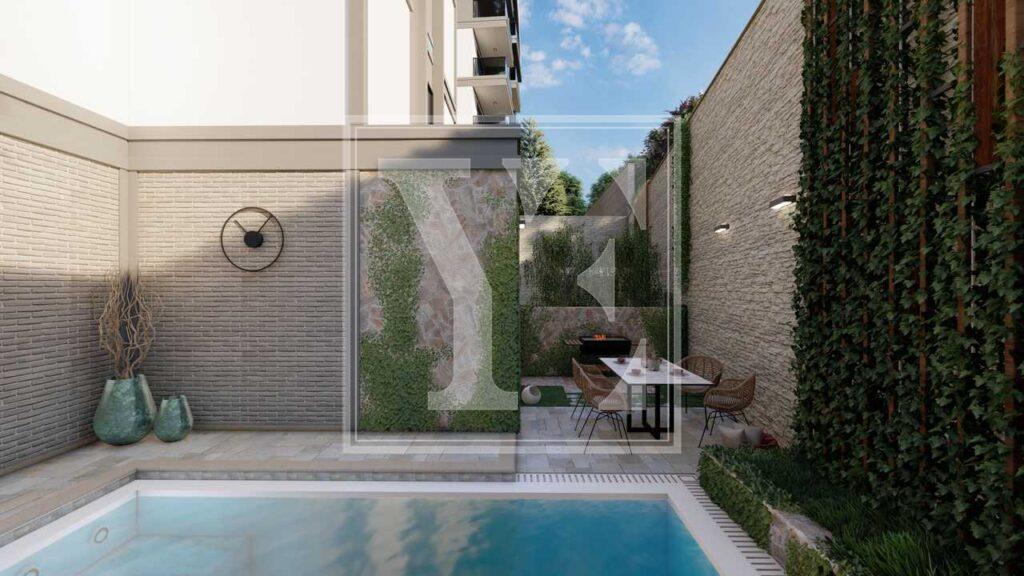 1+1 modern apartment in Oba for Sale