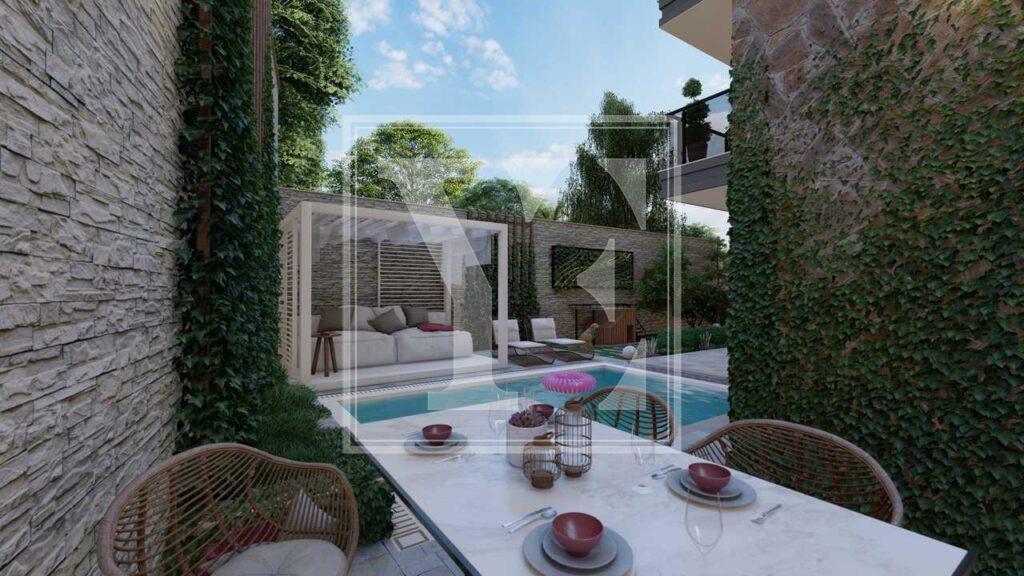 1+1 modern apartment in Oba for Sale