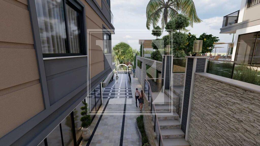 1+1 modern apartment in Oba for Sale