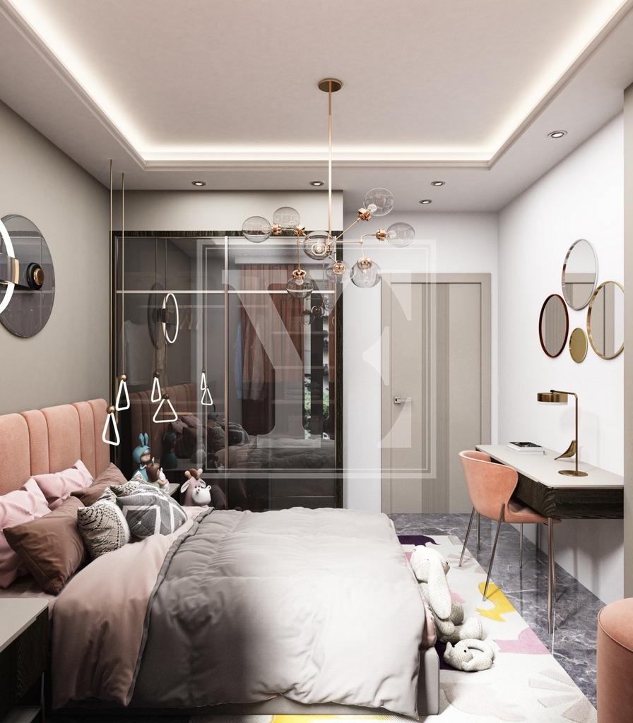 New beautiful apartment 2+1 for investment in the nice area of Alanya center