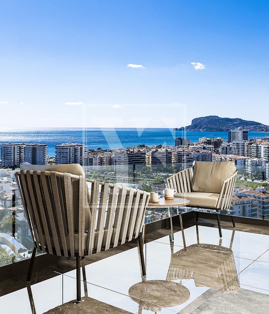 Luxury roof duplex 3+1 in the area of Kestel