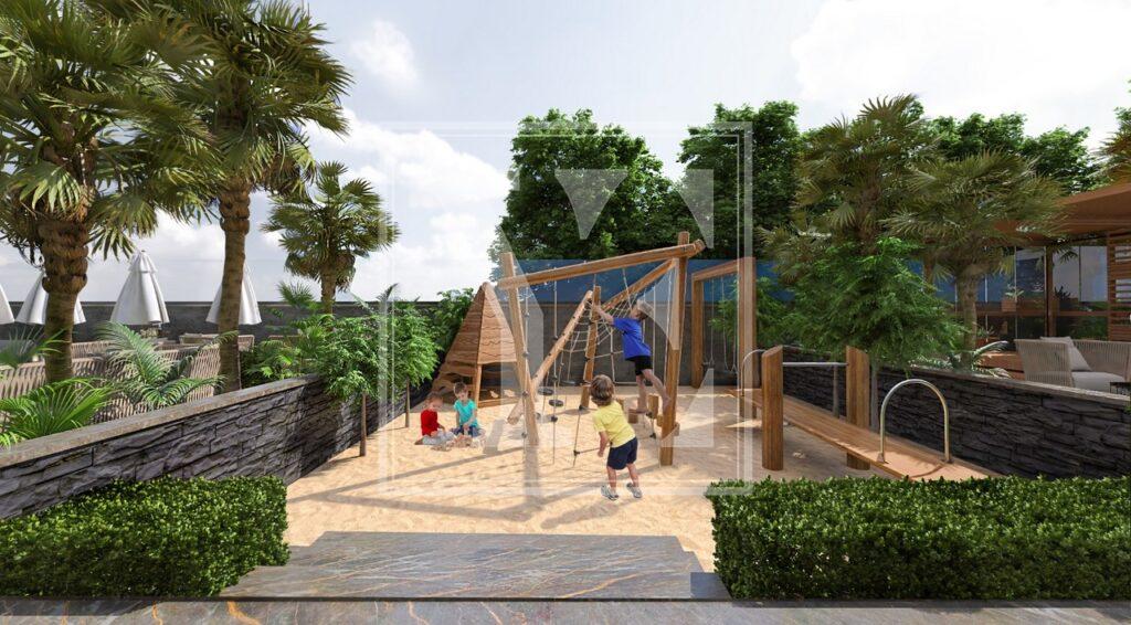 Дуплекс 4+1 на крыше в красивом районе Кестеля