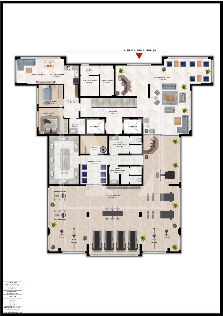 Eine erstaunliche 1+1-Wohnung in einem neuen Projekt