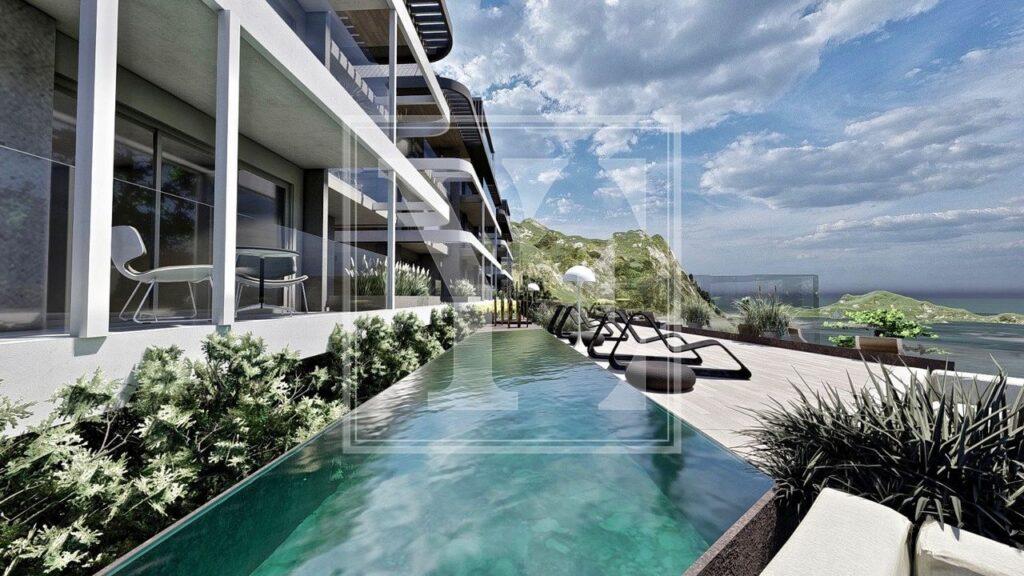 Элегантный дуплекс на крыше 2+1 с прекрасным видом на Средиземное море