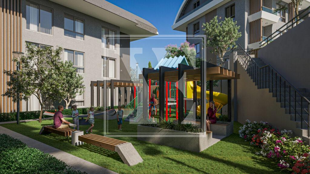 آپارتمان لوکس 3+1 در منطقه زیبا در تورکلر