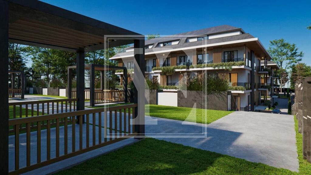 Замечательный садовый дуплекс 2+1 в красивом районе Авсаллара.