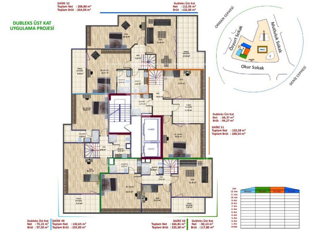 4+1 Dach-Maisonette im Kartal, Istanbul (Verkauft)