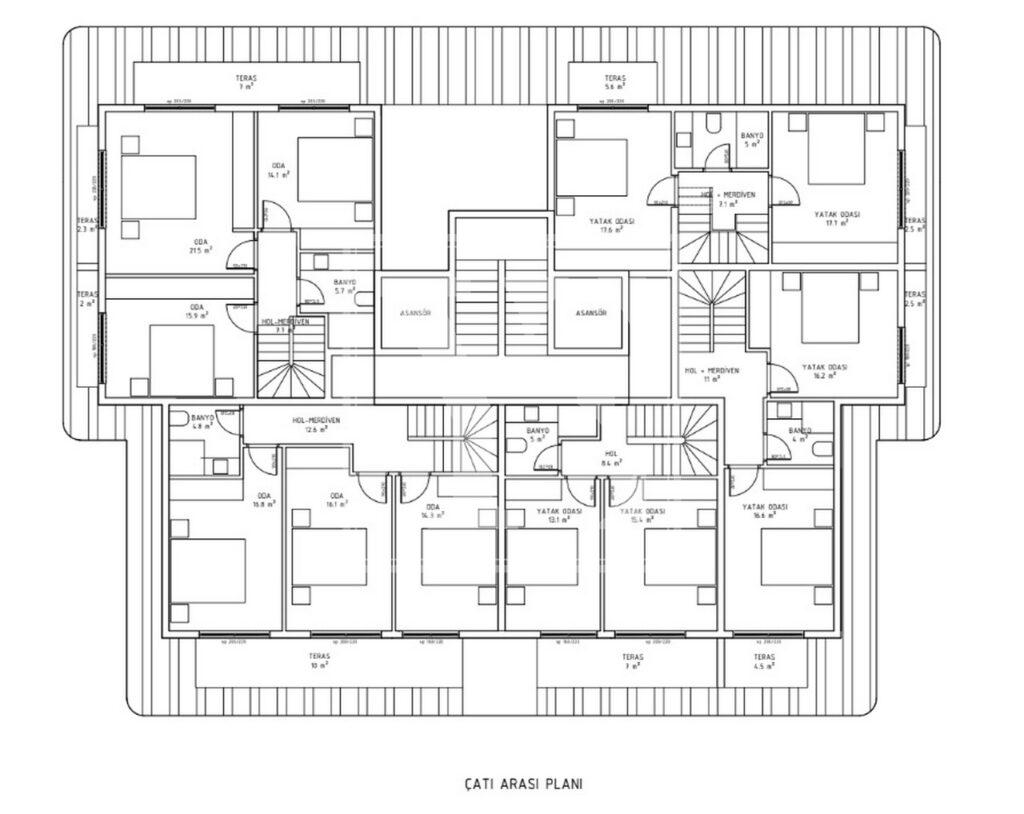 Дуплекс 2+1 на даху в районі Демірташа (Продано)