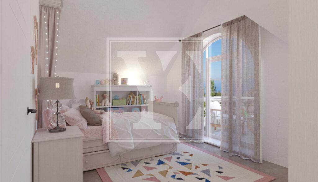 خانه مجردی در تپه، آلانیا برای فروش