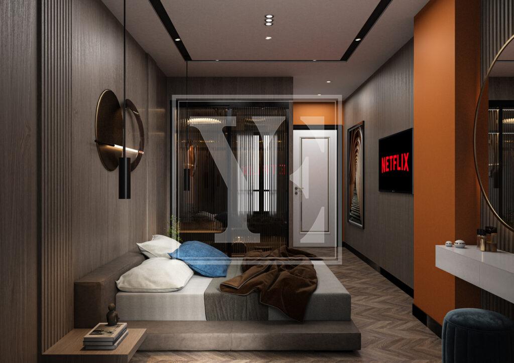 Luxury apartment 2+1 for living in the elegant complex in Mahmutlar