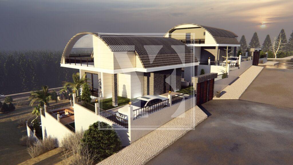 Дворівнева вілла в красивому районі Бекташ