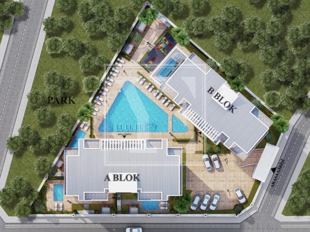 Gemütliche und neue Dach-Maisonette 3+1 in einer der besten Gegenden von Oba (Verkauft)