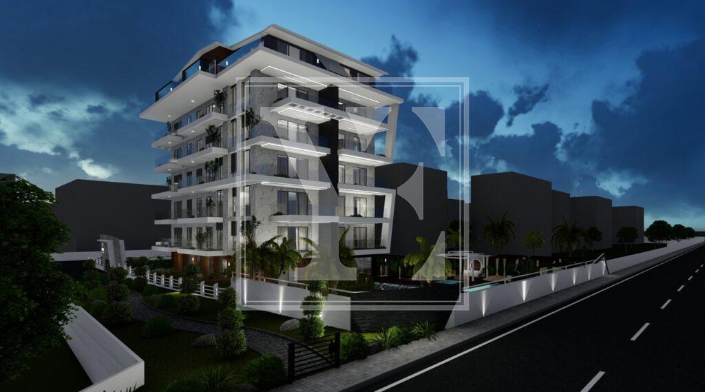 Елегантний садовий дуплекс 2+1 з прекрасним видом на Середземне море