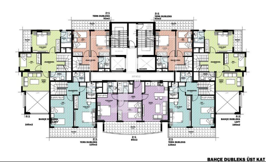 4+1 garden duplex in the wonderful area in Avsallar