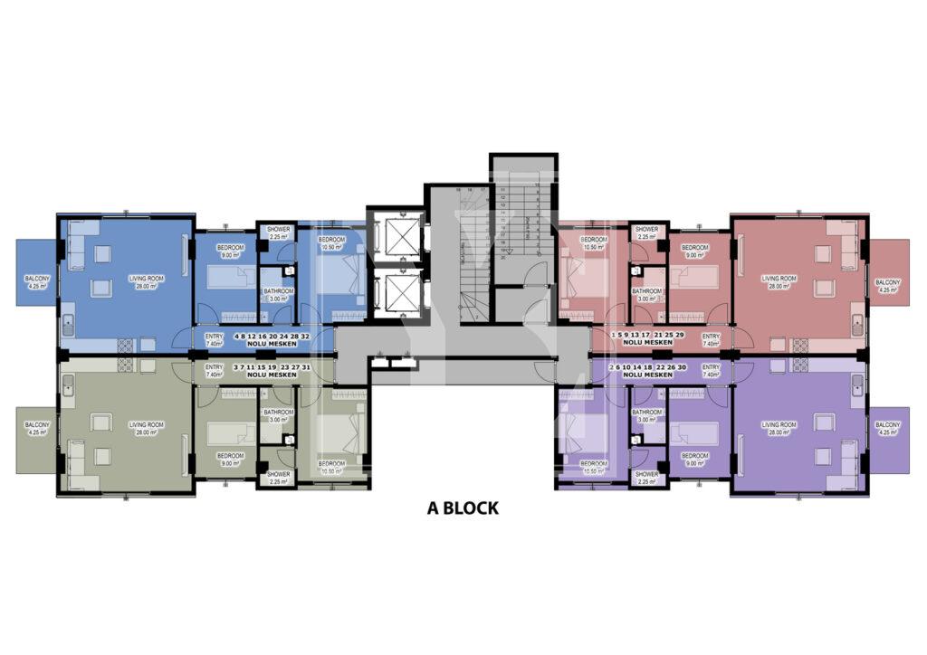 Wonderful apartment 2+1 in the center of Alanya