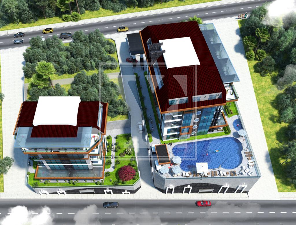 Затишний садовий дуплекс 3+1 в Кестелі