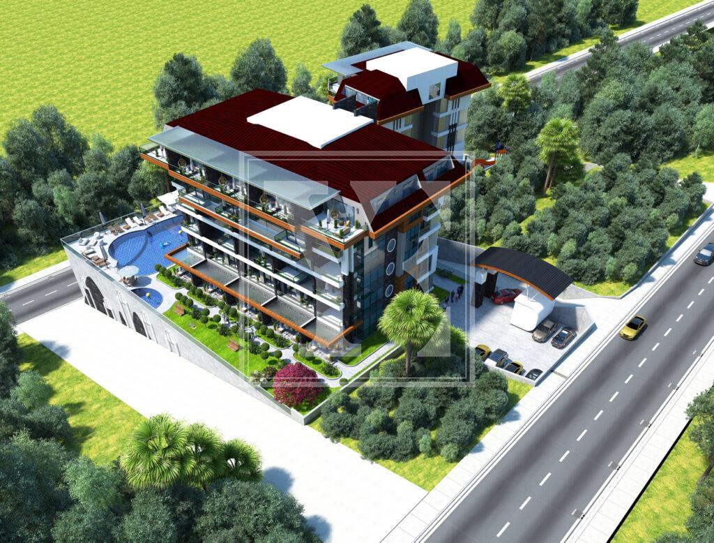 Затишний садовий дуплекс 3+1 в Кестелі