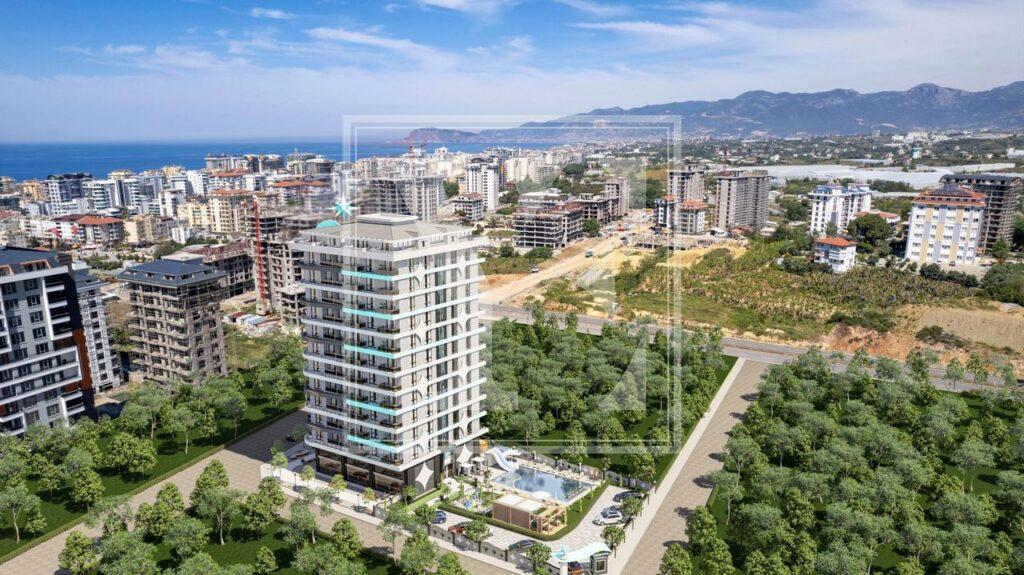 سقف دوبلکس شگفت انگیز 4+1 برای زندگی در مجتمع زیبا در منطقه محمودلار