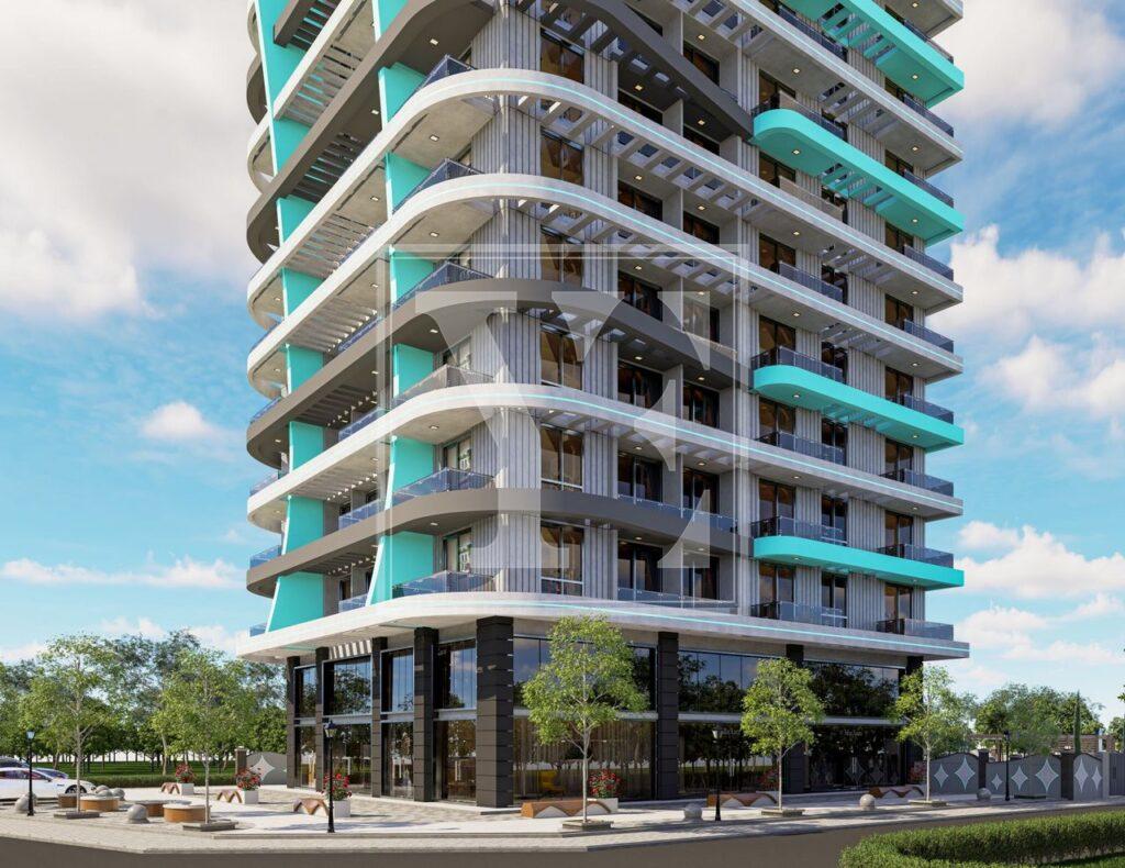 سقف دوبلکس شگفت انگیز 4+1 برای زندگی در مجتمع زیبا در منطقه محمودلار