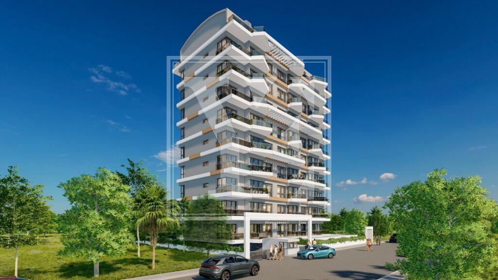 Новая роскошная квартира 1+1 в хорошем районе Махмутлара