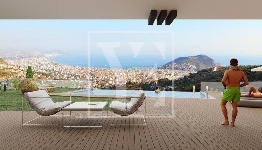 Luxuriöse und moderne Villa in der schönen Gegend von Alanya