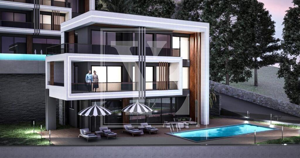 Luxuriöse und moderne Villa in der schönen Gegend von Alanya