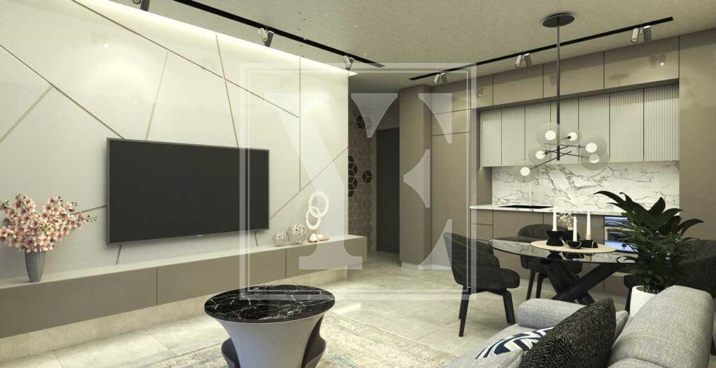 2+1 سقف دوبلکس در منطقه فوق العاده در اوبا