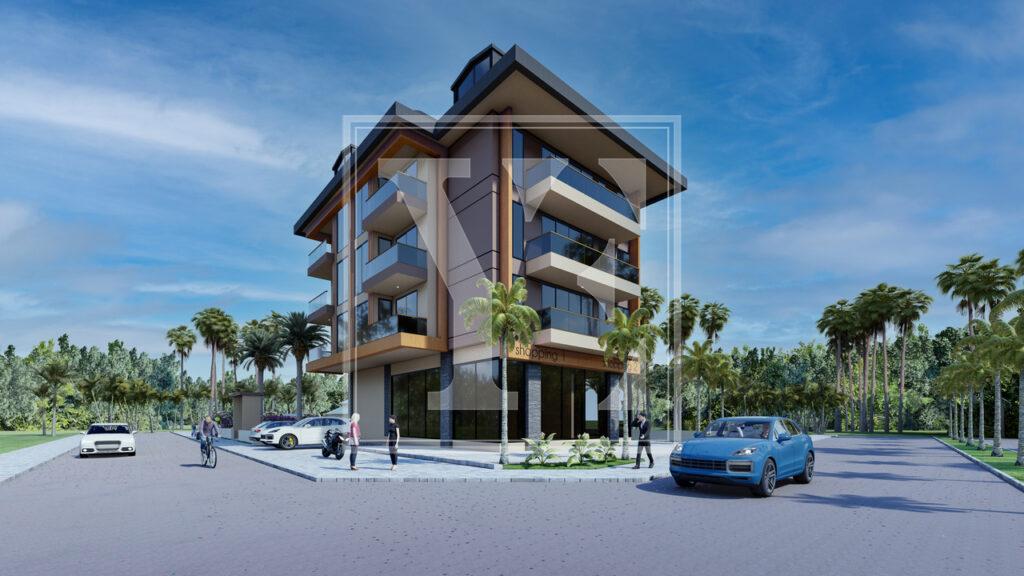 2+1 سقف دوبلکس در منطقه فوق العاده در اوبا