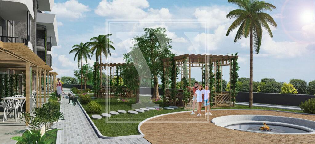 آپارتمان مدرن و زیبا 1+1 در منطقه Kızılcaşehir