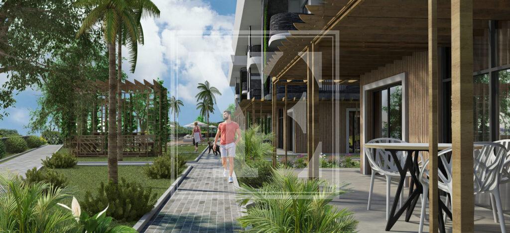 Современный и красивый садовый дуплекс 4+1 в районе Кызылкашехир