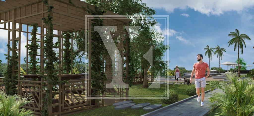 Современный и красивый садовый дуплекс 4+1 в районе Кызылкашехир