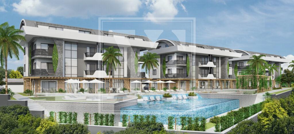 آپارتمان مدرن و زیبا 1+1 در منطقه Kızılcaşehir