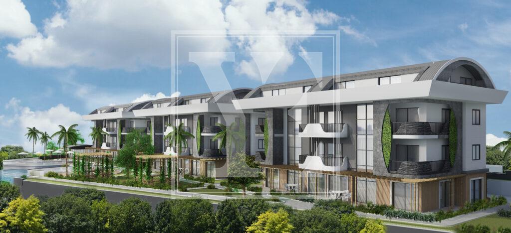 Современный и красивый садовый дуплекс 4+1 в районе Кызылкашехир