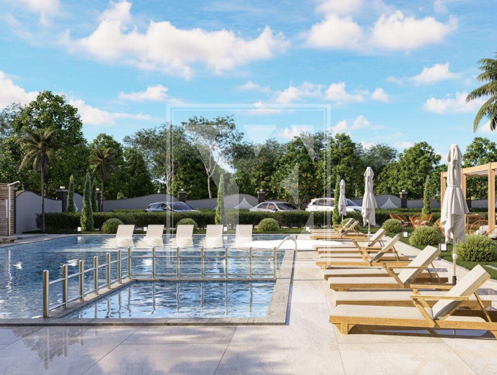 سقف دوبلکس شگفت انگیز 4+1 برای زندگی در مجتمع زیبا در منطقه محمودلار